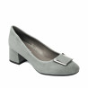 Zapatos elegantes de mujer 1321 gris terciopelo