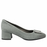 Zapatos elegantes de mujer 1321 gris terciopelo