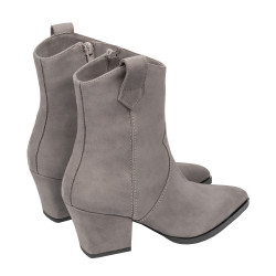Botines con tacón mujer 1411 nobuck arena