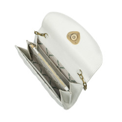 Bolso de hombro para mujer 048g panna saffiano