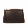 Bolso de hombro para mujer 051g gamuza chocolate