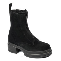 Botines de mujer 3418 negro terciopelo