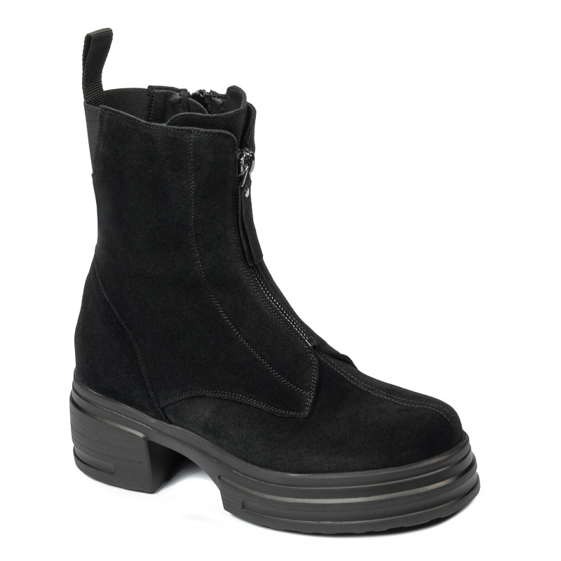 Botines de mujer 3418 negro terciopelo