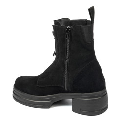 Botines de mujer 3418 negro terciopelo