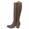 Bota con tacón mujer 1413 croco café