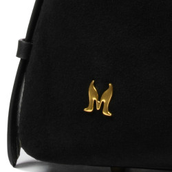 Bolso de mano para dama 037-1g ante negro