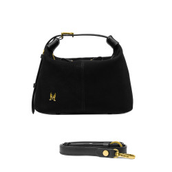 Bolso de mano para dama 037-1g ante negro