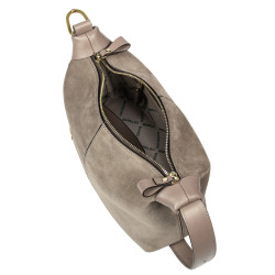 Bolso de mano para mujer 037-1g ante color arenisca