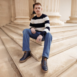 Botas de hombre 4152 índigo combinado lifestyle