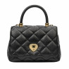 Bolso de mujer al hombro 049g negro caviar