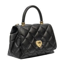 Bolso de mujer al hombro 049g negro caviar