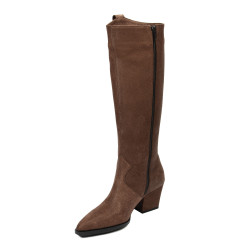 Bota de tacón mujer 1412 biz chocolate