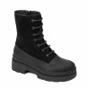 Botines de mujer 3419 negro en velur combinado