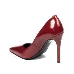 Zapatos elegantes de mujer 1302 charol rojo