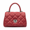 Bolso de mujer de hombro 049g 01 rojo safiano