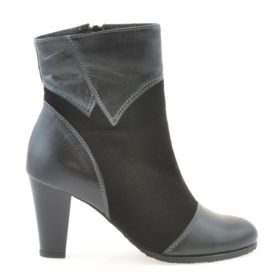 Botines de mujer 1134 negro antílope combinado