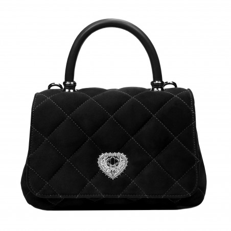 Bolso de mujer de hombro 049g 01 ante negro