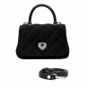 Bolso de mujer de hombro 049g 01 ante negro