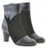 Botines de mujer 1134 negro antílope combinado