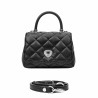 Bolso de mujer de hombro 049g 01 negro caviar