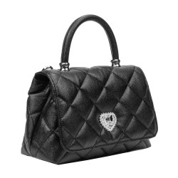 Bolso de mujer de hombro 049g 01 negro caviar