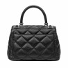 Bolso de mujer de hombro 049g 01 negro caviar