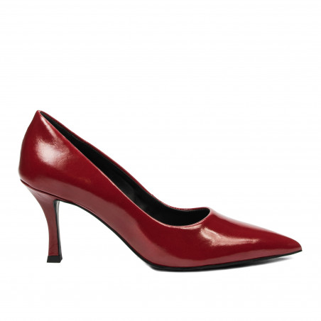 Zapatos elegantes de mujer 1359 charol rojo