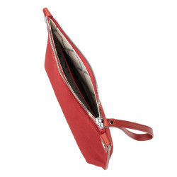 Bolso de mano para dama 211g 01 ante rojo