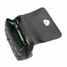 Bolso de mujer al hombro 049g negro caviar