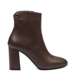 Botines de tacón para mujer 1407 café