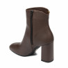 Botines de tacón para mujer 1407 café