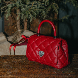 Bolso de mujer de hombro 049g 01 rojo safiano lifestyle