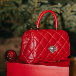 Bolso de mujer de hombro 049g 01 rojo safiano lifestyle
