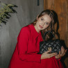Bolso de mujer de hombro 049g 01 negro caviar