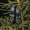 Zapatos elegantes de mujer 1339 satén negro lifestyle