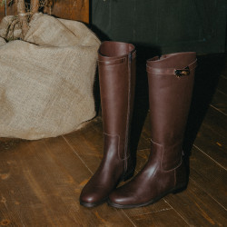 Botas mujer 3420 chocolate lifestyle