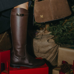 Botas mujer 3420 chocolate lifestyle