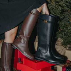 Botas mujer 3420 chocolate lifestyle