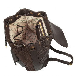 Mochila de mujer 308g suede café