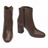 Botines de tacón para mujer 1407 café