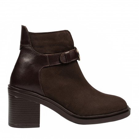 Botas de mujer 3400 bufo café combinado