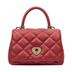 Bolso de mujer de hombro 049g rojo safiano