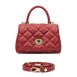 Bolso de mujer de hombro 049g rojo safiano
