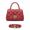 Bolso de mujer de hombro 049g rojo safiano