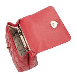 Bolso de mujer de hombro 049g rojo safiano