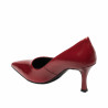 Zapatos elegantes de mujer 1359 charol rojo