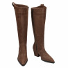 Bota de tacón mujer 1412 biz chocolate