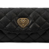 Bolso de hombro para mujer 048g negro caviar