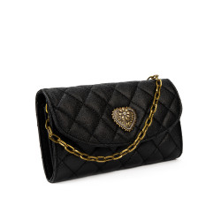 Bolso de hombro para mujer 048g negro caviar