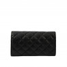 Bolso de hombro para mujer 048g negro caviar